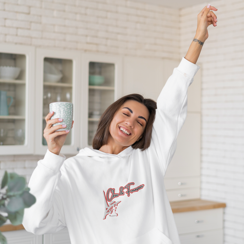 Hoodie White Chic et Français