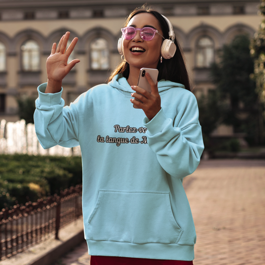 Hoodie Blue Langue de Molière