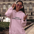 Load image into Gallery viewer, Hoodie Pink Langue de Molière
