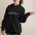 Load image into Gallery viewer, Hoodie Black Langue de Molière
