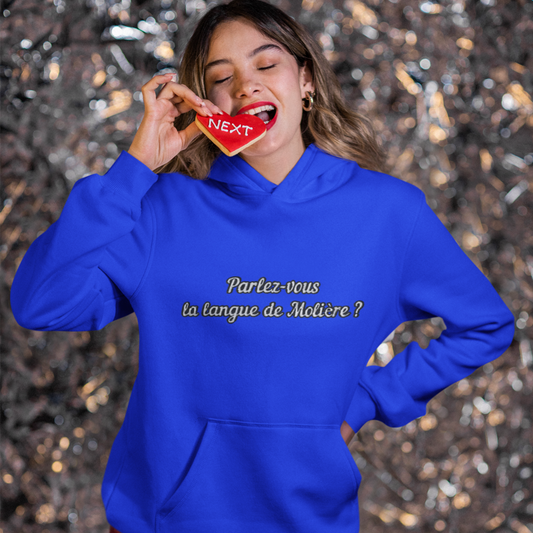 Hoodie Navy Langue de Molière