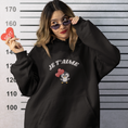 Load image into Gallery viewer, Hoodie Black Je t'Aime Penguin
