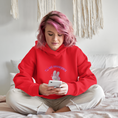 Load image into Gallery viewer, Hoodie Red Tu me Manques Rabbit
