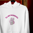Load image into Gallery viewer, Hoodie Tu me Manques Rabbit Embroidery
