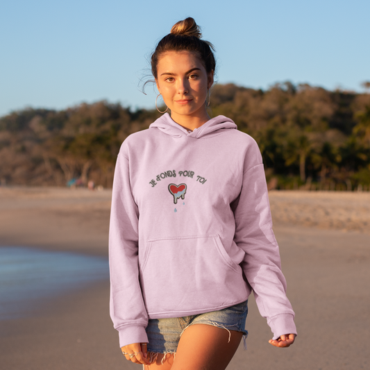 Hoodie Pink Je Fonds Pour Toi