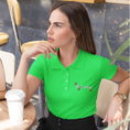 Load image into Gallery viewer, Polo Shirt Green Je t'Aime Hearts
