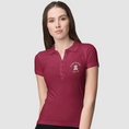 Load image into Gallery viewer, Polo Shirt Red Je Veux un Calin Avec Toi Teddy Bear
