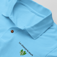 Load image into Gallery viewer, Polo Shirt Blue La Chance te Sourit Muguet
