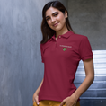 Load image into Gallery viewer, Polo Shirt Burgundy La Chance te Sourit Muguet
