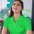 Load image into Gallery viewer, Polo Shirt Green La Chance te Sourit Muguet
