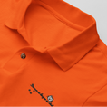 Load image into Gallery viewer, Polo Shirt Orange Donner sa Langue au Chat
