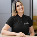 Load image into Gallery viewer, Polo Shirt Black Donner sa Langue au Chat
