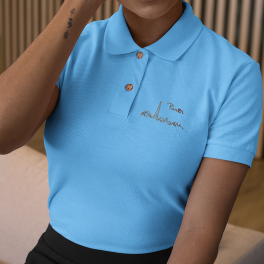 Polo Shirt Blue Paris