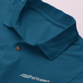 Load image into Gallery viewer, Polo Shirt Navy Paris Airplane

