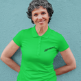 Load image into Gallery viewer, Polo Shirt Green Paris Airplane
