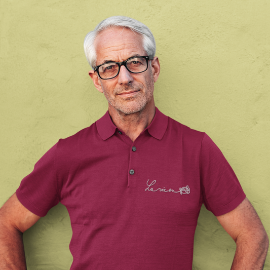 Polo Shirt Embroidery La Vie en Rose