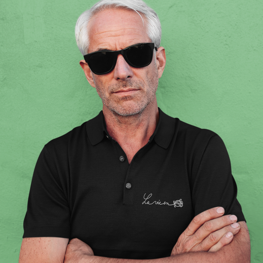 Polo Shirt Black La Vie en Rose