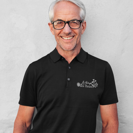 Polo Shirt Black Le Temps Des Fleurs