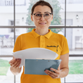 Load image into Gallery viewer, Polo Shirt Yellow Décrocher la Lune
