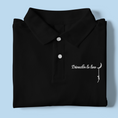 Load image into Gallery viewer, Polo Shirt Black Décrocher la Lune
