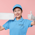 Load image into Gallery viewer, Polo Shirt Blue Décrocher la Lune
