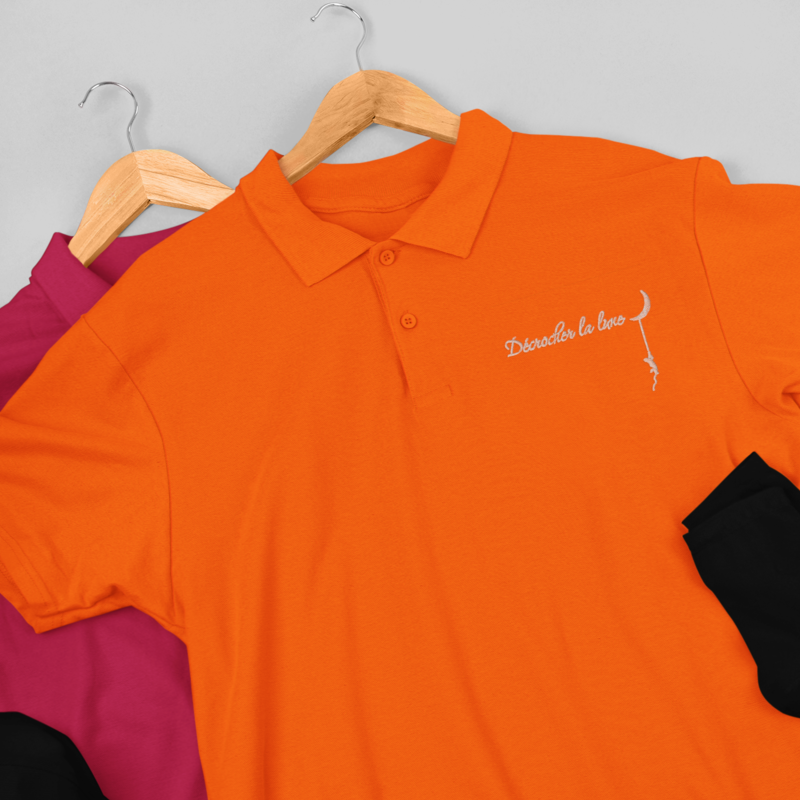 Polo Shirt Orange Décrocher la Lune