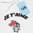 Load image into Gallery viewer, Hoodie Je t'Aime Penguin
