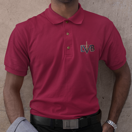 Polo Shirt Burgundy LVB La Vie Est Belle