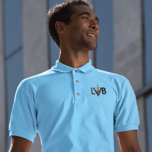 Polo Shirt Blue LVB La Vie Est Belle