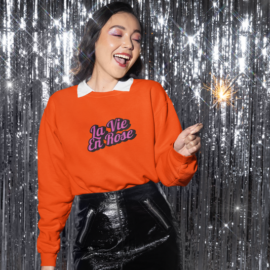 Sweater Red La Vie en Rose Graffiti