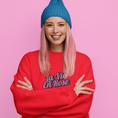 Load image into Gallery viewer, Sweater Orange La Vie en Rose Graffiti
