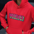 Load image into Gallery viewer, Hoodie Red MERCI

