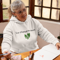 Load image into Gallery viewer, Hoodie White La Chance te Sourit Muguet
