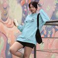 Load image into Gallery viewer, Hoodie Blue Le Temps des Fleurs
