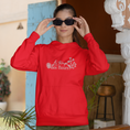 Load image into Gallery viewer, Hoodie Red Le Temps des Fleurs
