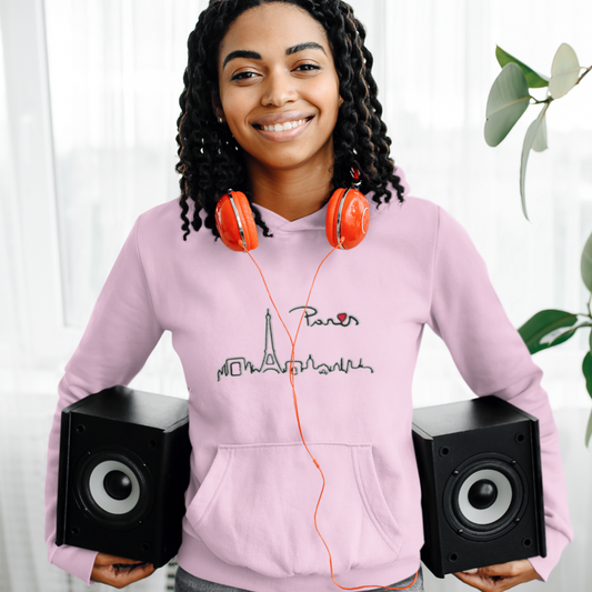 Hoodie Pink Paris City