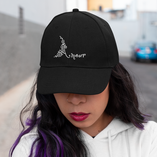 Cap Black Amour Flowers