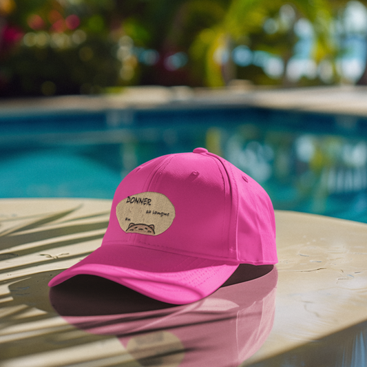 Cap Pink Donner Sa Langue au Chat Kawaii