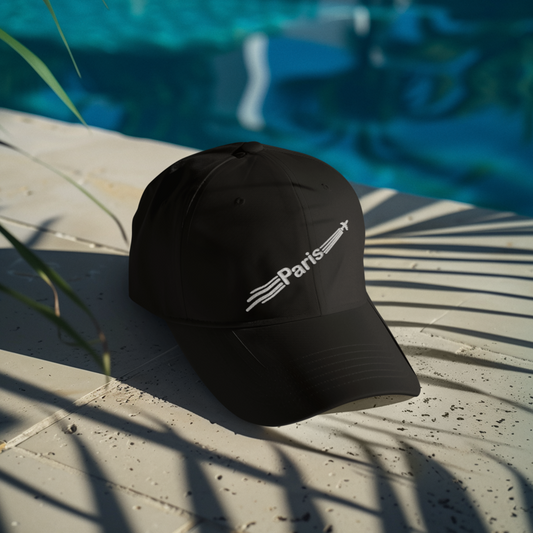 Cap Black Paris Airplane