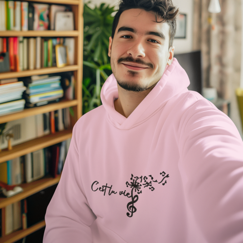 Hoodie Pink C'est La Vie