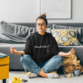 Load image into Gallery viewer, Hoodie Black Décrocher la Lune
