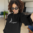 Load image into Gallery viewer, Sweater Black Amour With Flowers

