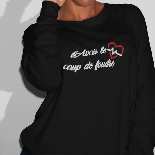 Sweater Black Avoir le Coup de Foudre