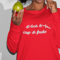 Load image into Gallery viewer, Sweater Red Avoir le Coup de Foudre
