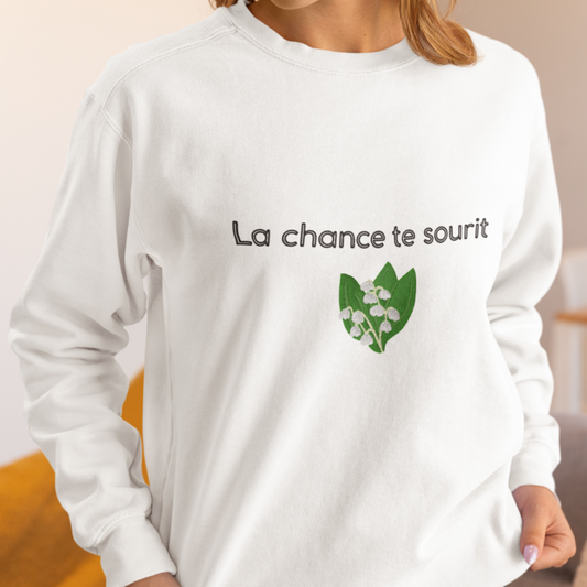 Sweater White La Chance Muguet
