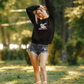 Load image into Gallery viewer, Sweater Black Bonjour Rabbit
