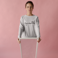 Load image into Gallery viewer, Sweater Gray Donner sa Langue au Chat
