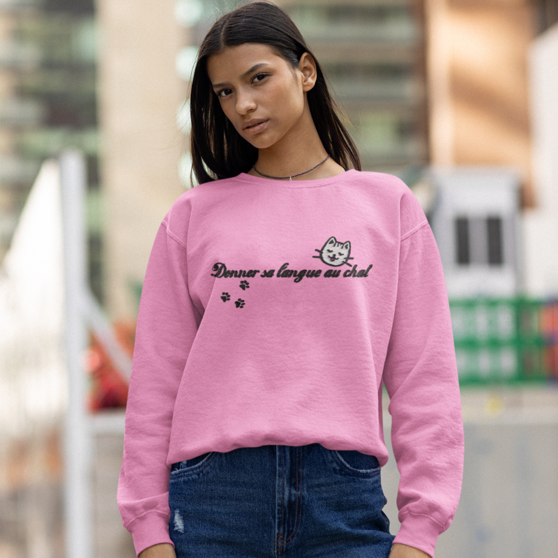 Sweater Pink Donner sa Langue au Chat