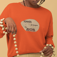 Load image into Gallery viewer, Sweater Orange Donner sa Langue au Chat Kawaii
