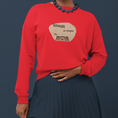 Load image into Gallery viewer, Sweater Red Donner sa Langue au Chat Kawaii
